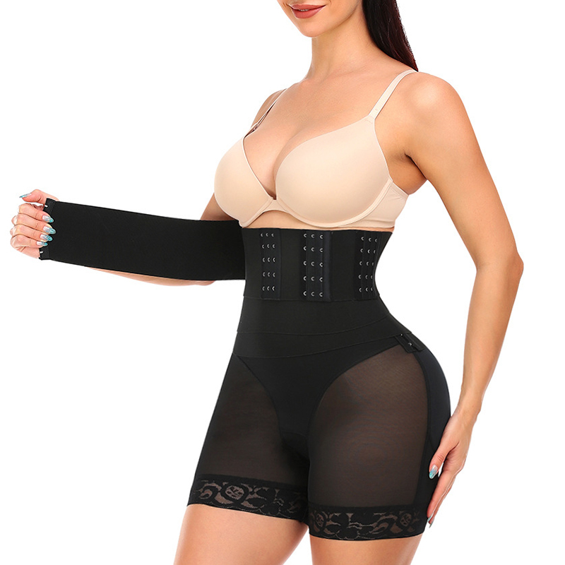 LM Women Butt Lifter Shapewear High Waisted Tummy Control Panty Waist  Trainer Body Shaper Breathable Seamless Corset Plus Size 5XL