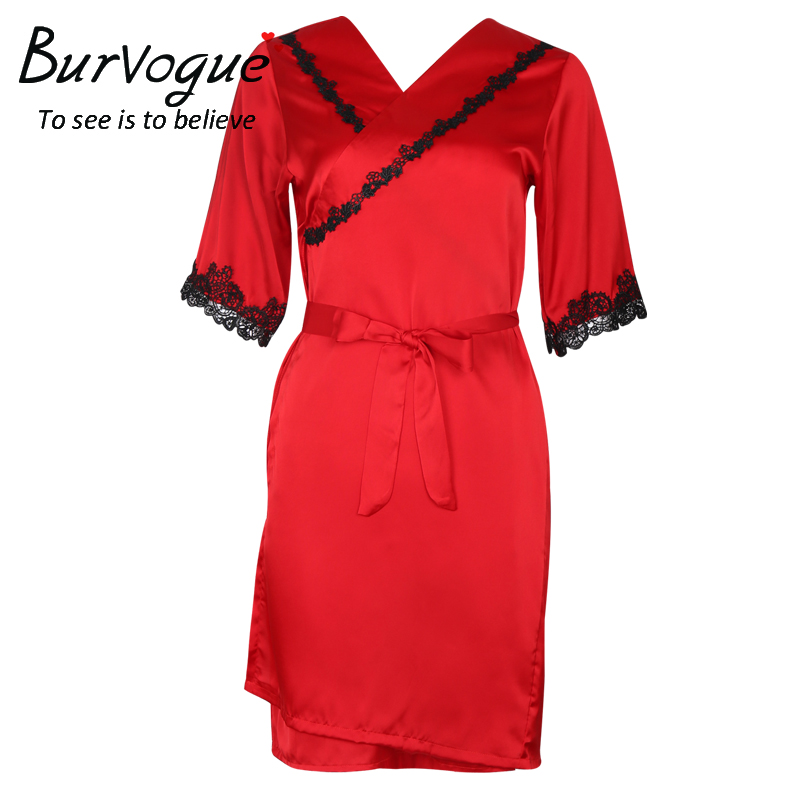 Buy Wholesale Sexy Women Silk Bathrobes Gowns Robes Lingerie Wholesale Online Burvogue