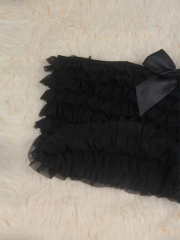 Women Black Bow-knot Lace Corset TUTU Dress